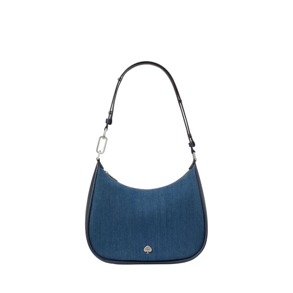 KATE SPADE Kayla Denim Large Shoulder Bag Blue Multicolor