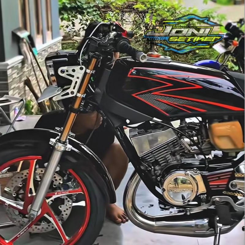 COD STIKER STRIPING ORI YAMAHA RX KING MERAH 2003 STRIPING RX KING 2003 STIKER RX KING 2003 MERAH OR