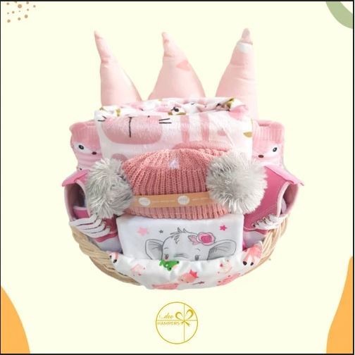 

[New]Promo Baby Hampers / Kado Kelahiran Bayi / Baby Gift / Premium 2 Keranjang - Small, Pink