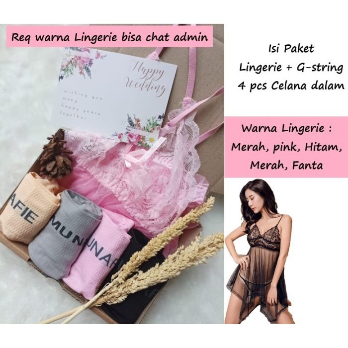 

[New]Promo Hadiah Ulang Tahun Istri - Hampers kado pernikahan - Kado Lingerie - Mini
