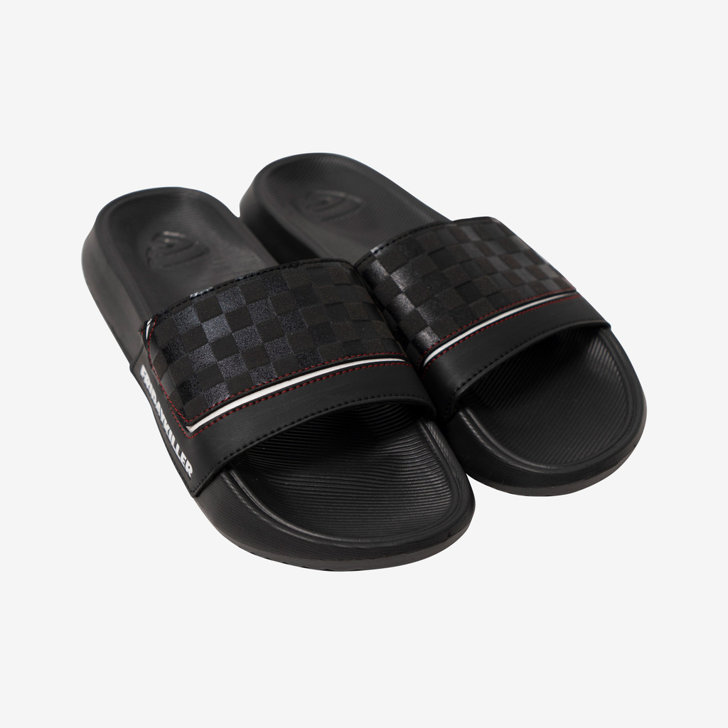SANDAL SLIDE SIMPLE UNISEX HITAM FRIDAY KILLER | MC HIZE BLACK