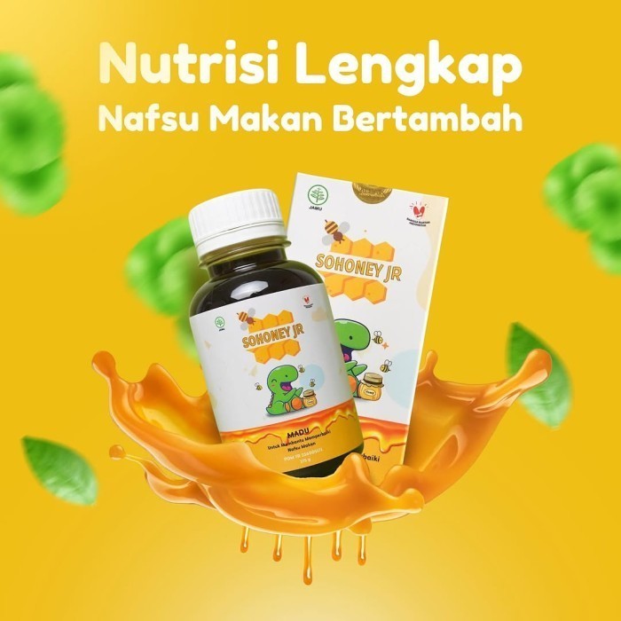 

sohoney Jr - Madu Paket 1 - Penambah Nafsu Makan Anak Herbal Alami