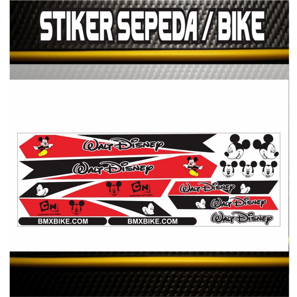 STIKER MIKI SEPEDAH STRIPING VARIASI / STRIPING BMX ANAK STIKER STRIPING KEREN SEPEDAH