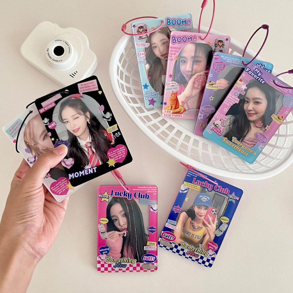

YOU-Photocard Holder 2 sisi 2 side kpop Transparent Clear Acrylic Id Card Acrylic Frame Bingkai foto cahol termurah