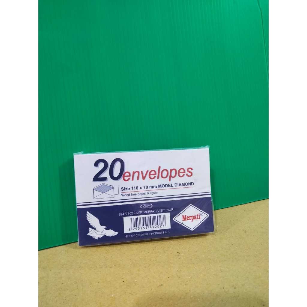 

Amplop Merpati Visit 80 GR Isi 20 Lembar Kiky 62477832