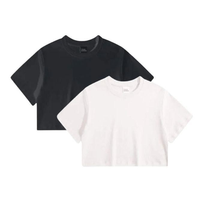 BAJU KAOS CROP TOP KOREAN STYLE ANAK PEREMPUAN KUALITAS PREMIUM USIA 2-12 TAHUN