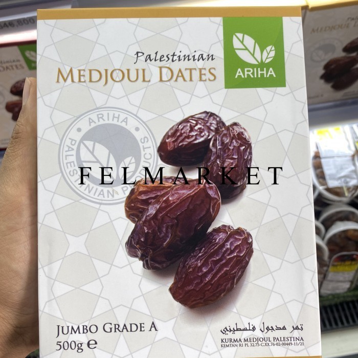 

Kurma Medjoul Dates Ariha Jumbo Grade A / Kurma Medjool Palestina / 500 grm