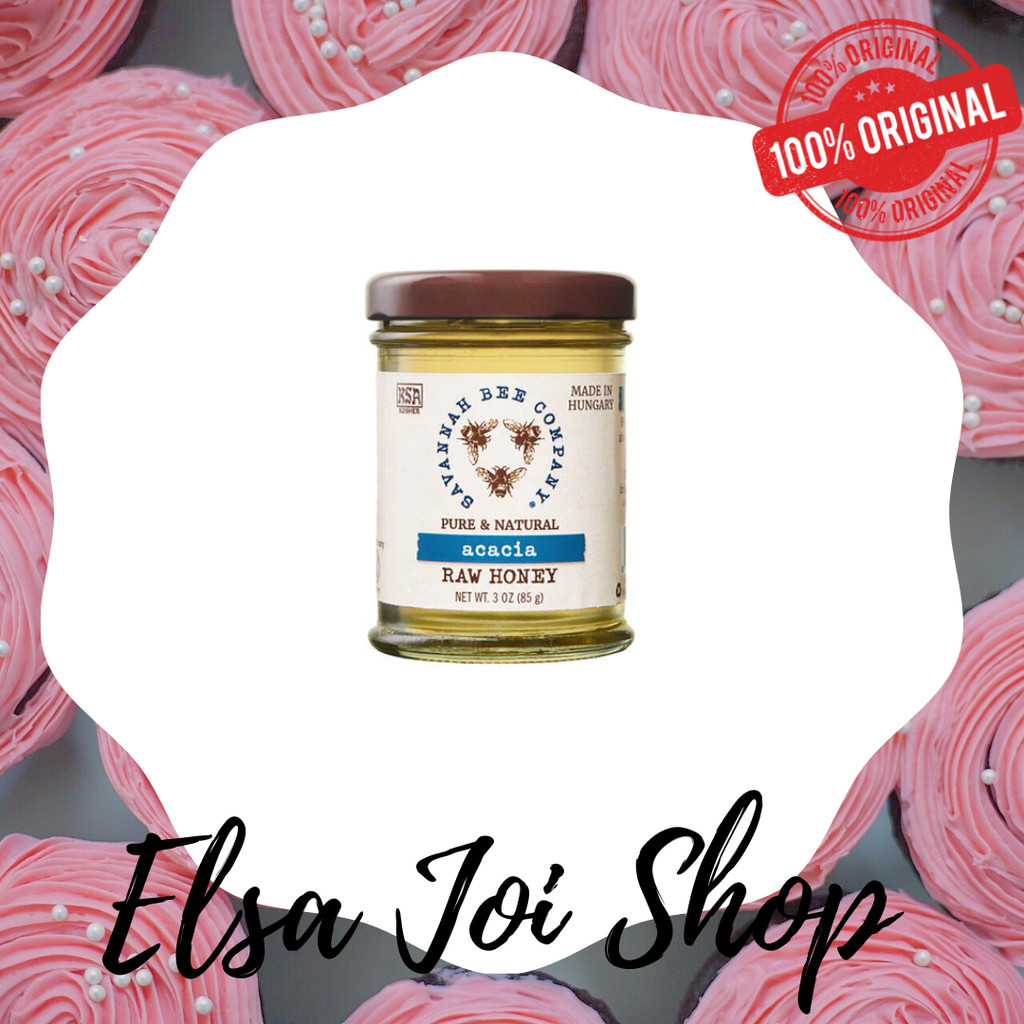 

ELSAJOISHOP - Savannah Bee Company Pure & Natural Acacia Raw Honey - 85 Gr