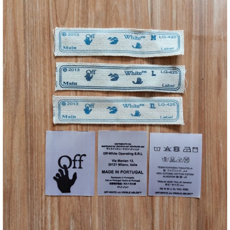 

kaos Officialtag label off white full set