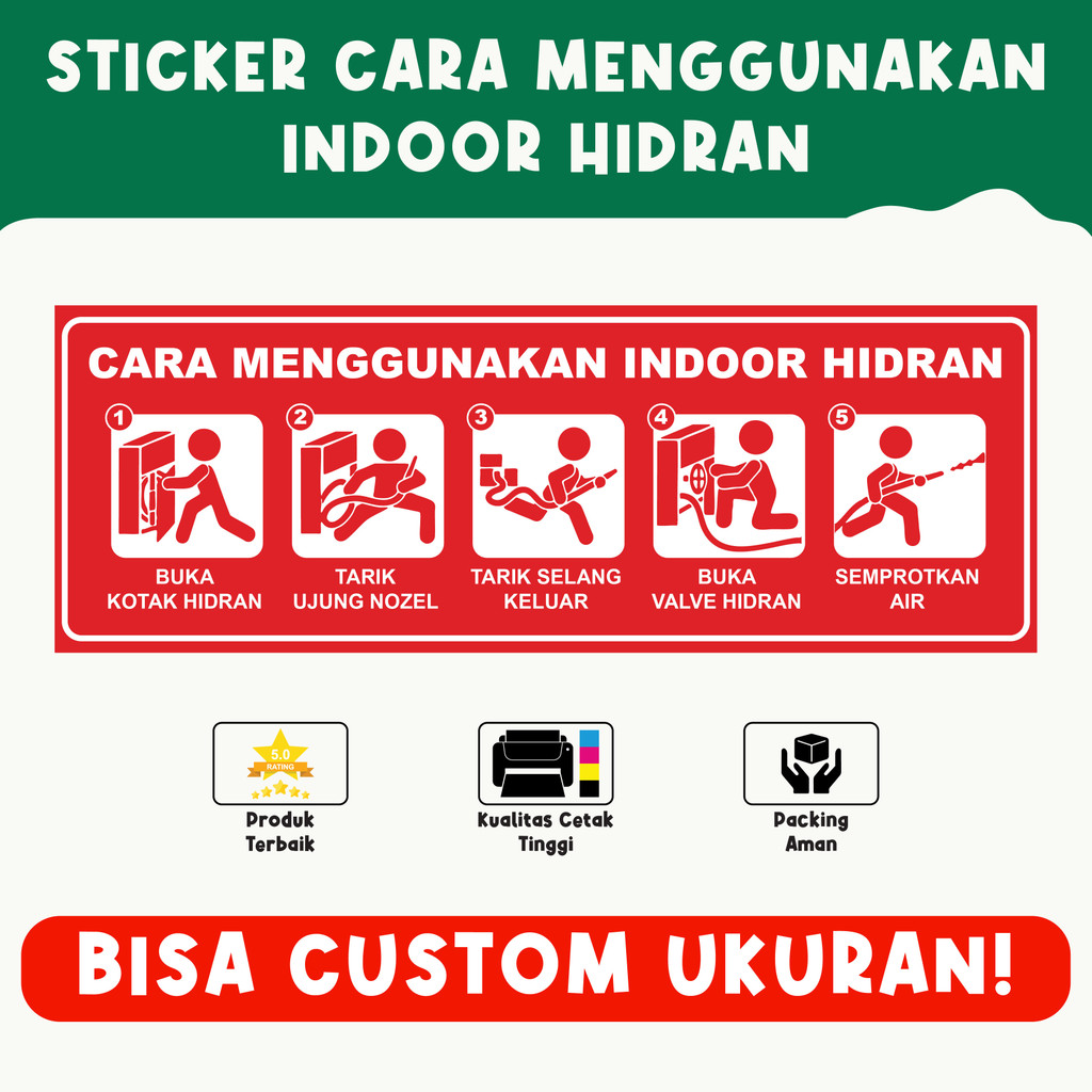 

Sticker Cara Menggunakan Hidran – Panduan Lengkap, Bahan Vinyl, Anti Air, Cetak HD