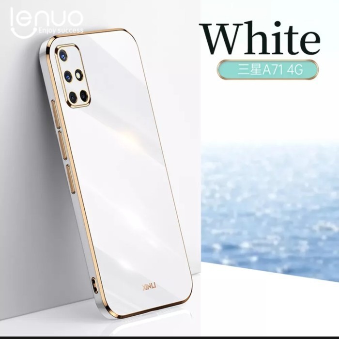 Case Samsung Galaxy A71 / A51 softcase silikon Casing cover lentur - Putih, A51 TRENDY STYLE COLORFU