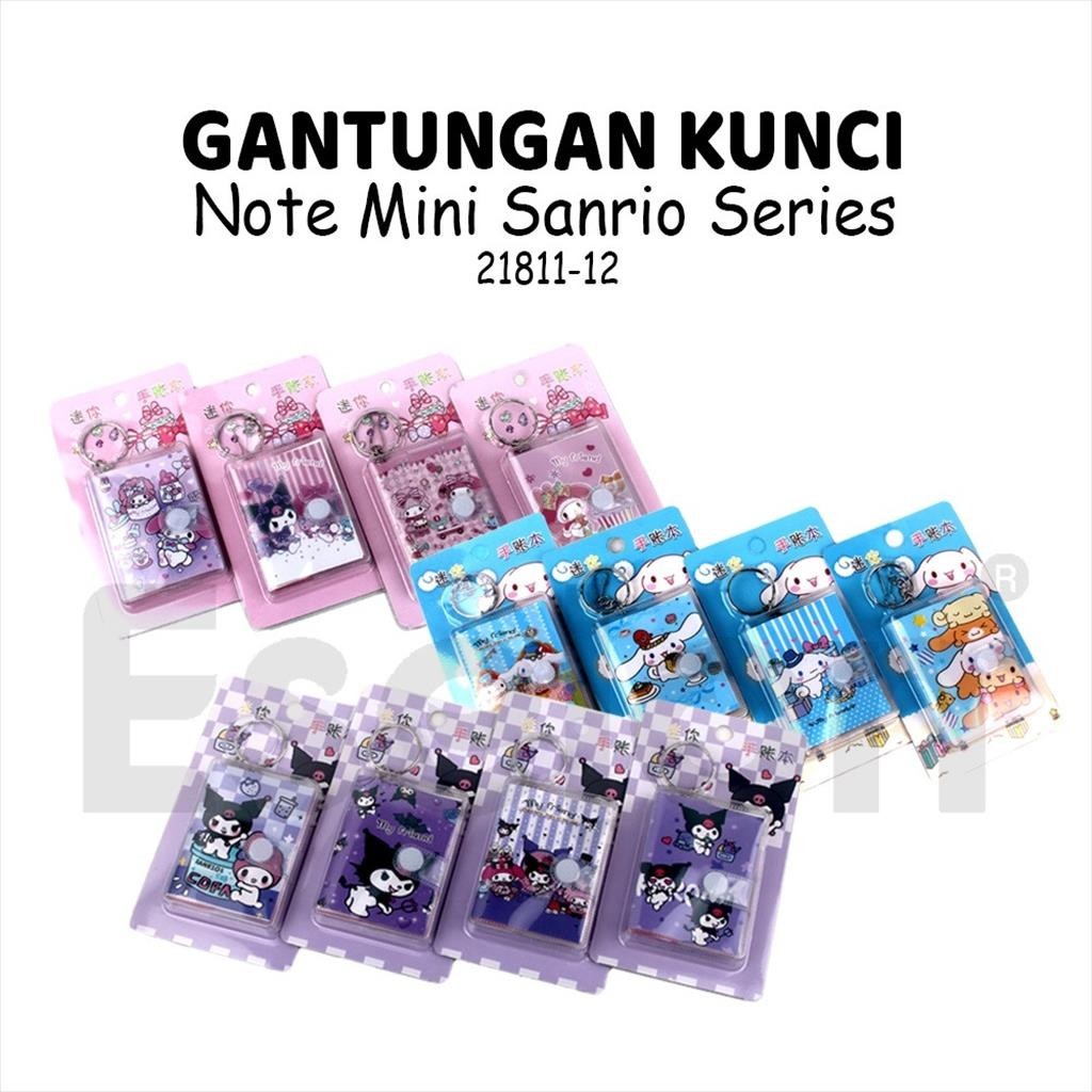 

[MaxMart] Notebook Mini + Gantungan Kunci Karakter Fancy 21811-12 / Notebook Mini San-Rio