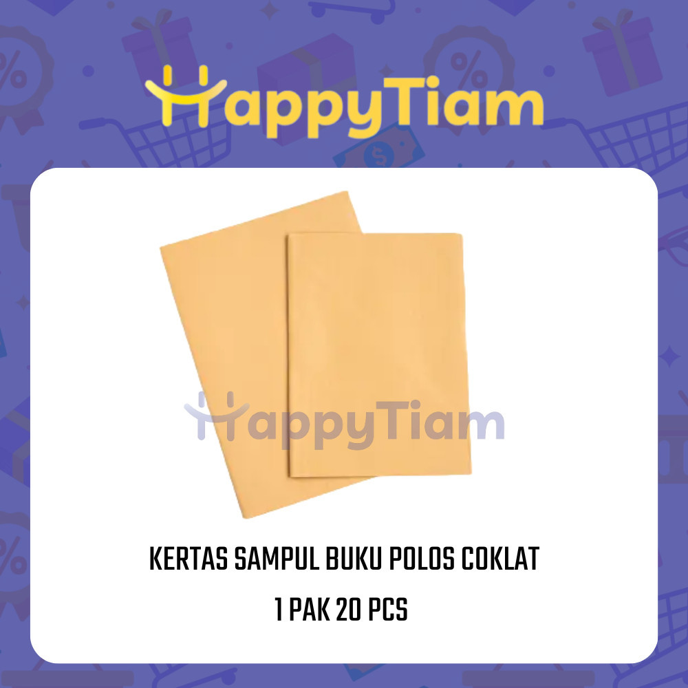 

SAMPUL COKLAT KERTAS POLOS 1 PAK 20 PCS BUKU TULIS PAKET KWARTO CRAFT TEBAL