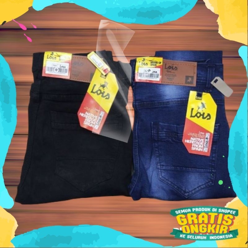 Lois - Celana Jeans Pria Lois Stretch Distro Fashionable / Celana Slimfit Lois Fashion/ Gemoy