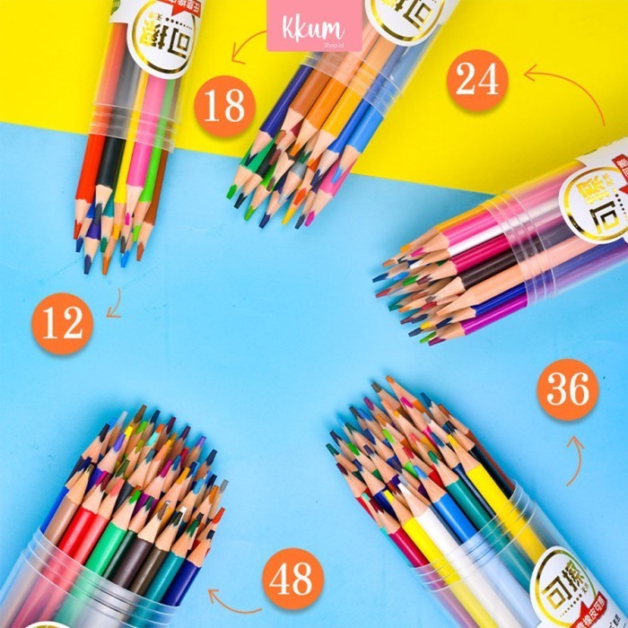 

PROMO!! -Pensil warna bisa dihapus/ Erasable colored pencil 24/36/48 warna - 24