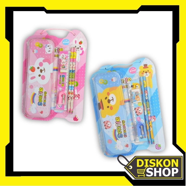 

Diskon Shop - S6139 Playful Kids Stationery Set / Fancy Set Anak Motif Karakter Lucu / Set Alat Tulis 6 in 1 / Paket Alat Tulis Sekolah