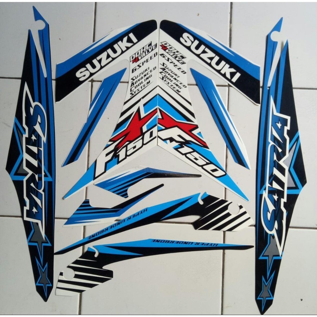 stiker striping ori suzuki satria fu facelift 2014