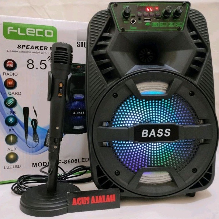 Gas Cod cod speaker bluetooth karaoke free mik fleco f8606 x bass speaker karaoke sistem kabel spsak