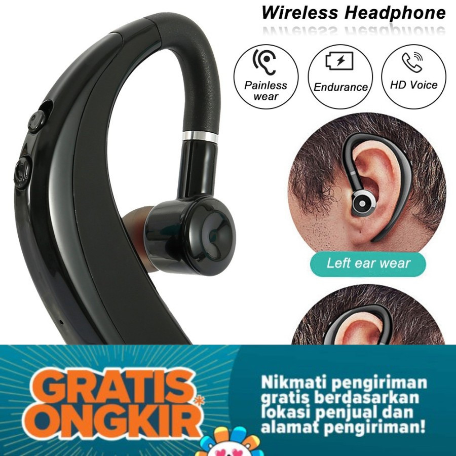 GRATIS ONGKIR BELI 1 GRATIS 1 S109 Headset Bluetooth Single Kualitas Top Suara Jernih dengan mic unt