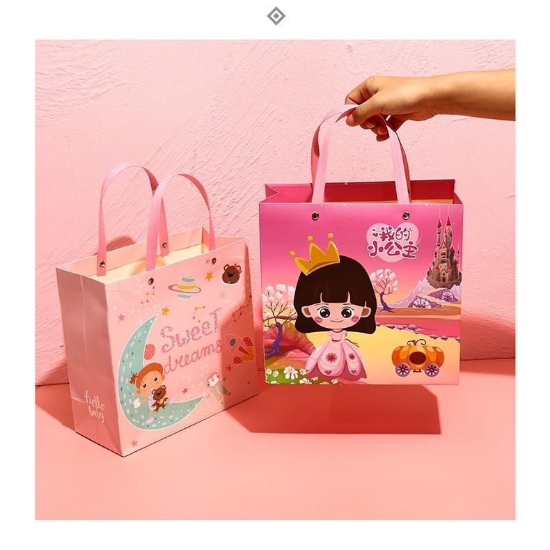 

YY 49 CARTOON PAPER BAG KANTONG TENTENG KERTAS SOUVENIR ULANG TAHUN Tas Kado Souvenir Gift Box