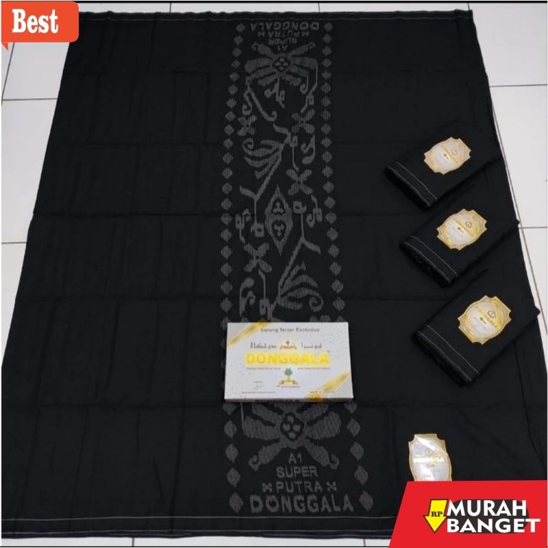 Sarung idaman- -akifabidOS- ECER dan GROSIR sarung DONGGALA sarung PUTRA DONGGALA hitam Cosmo sarung