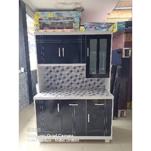 (COD) Lemari Dapur Lemari sayur Rak piring Minimalis Terlaris Cirebon Kuningan Majalengka Indramayu 