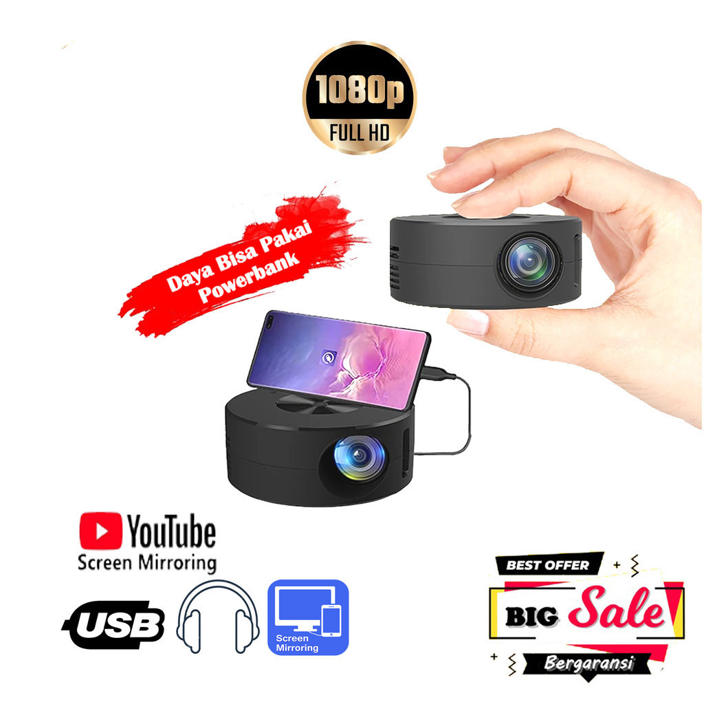 Proyektor / Proyektor Mini / Projector mini / Proyektor murah / Mini Proyektor wifi /Infocus / Proje