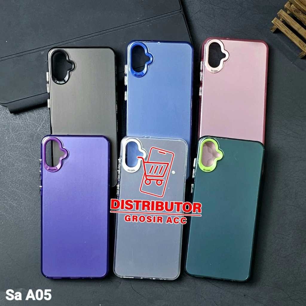 HOLILI ACC SAMSUNG A05 CASE IMD HYBRID PLATE HOLOGRAM CASE SOCOOL SAMSUNG A05 HYBRID