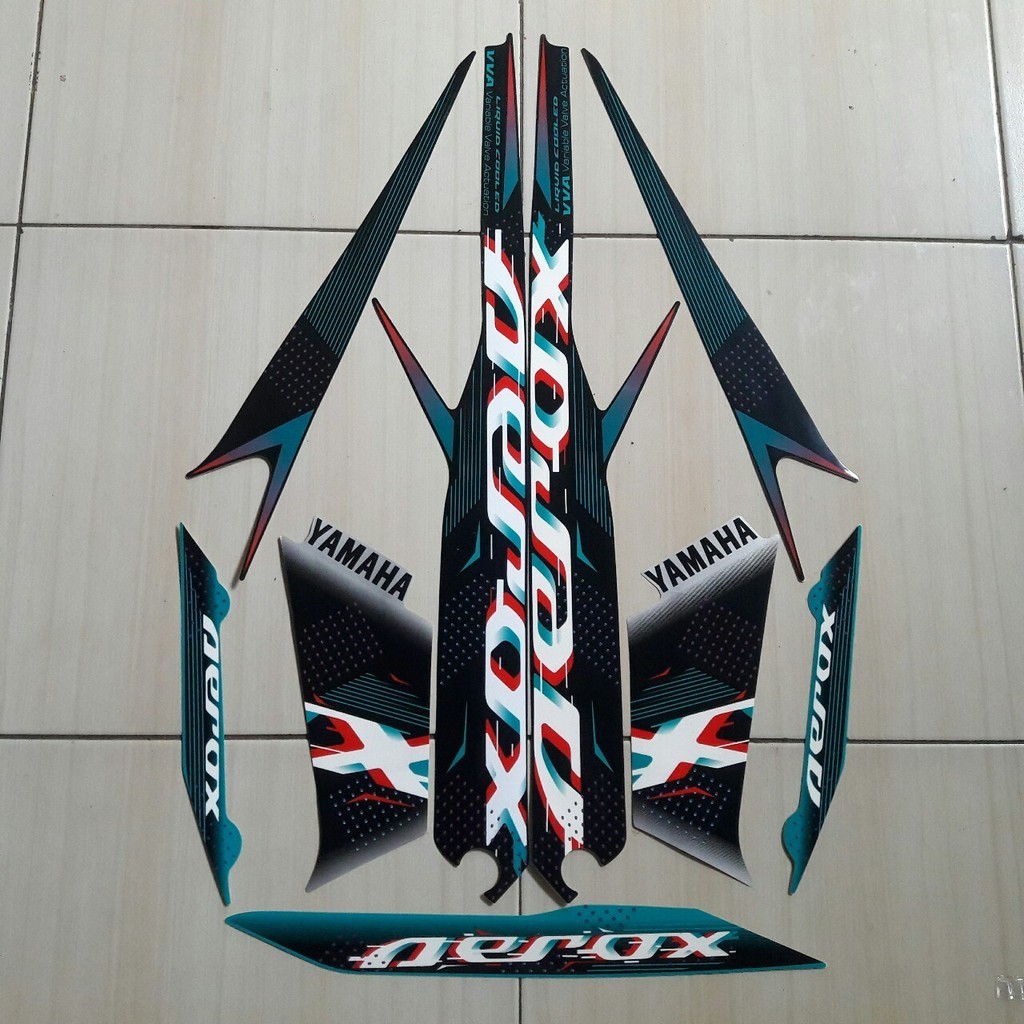 stiker motor striping yamaha aerox vva 155 2022
