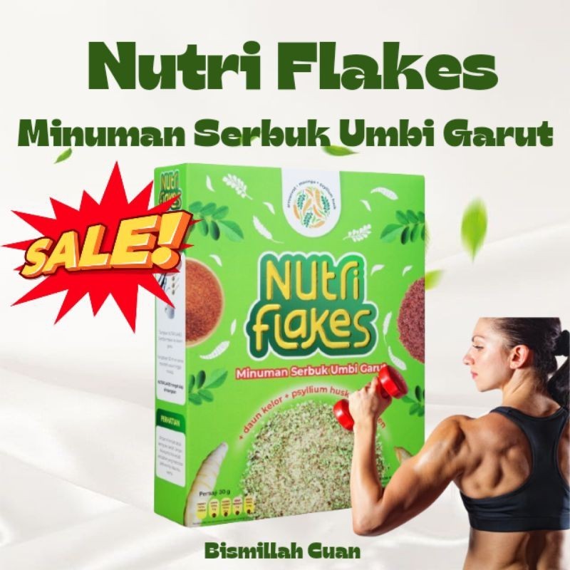 

100% ASLI Nutriflakes Sereal Umbi Garut Asam Lambung Ampuh Mengatasi Asam Lambung