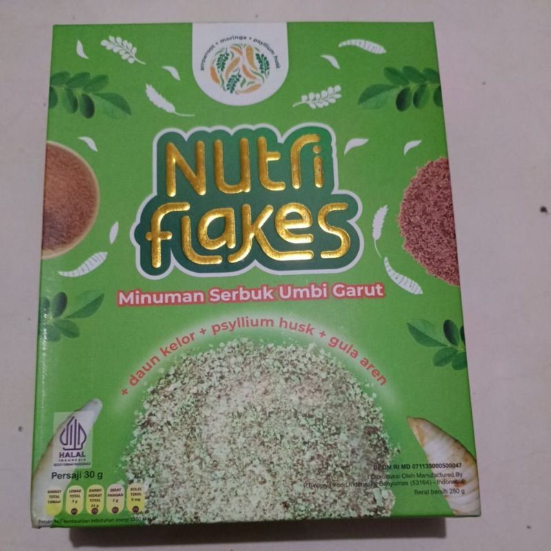 

100% ASLI Nutriflakes Minuman serbuk Umbi Garut