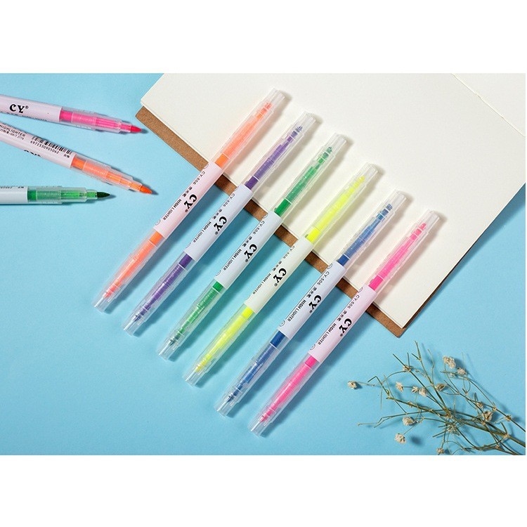 

JB - (6pcs) Stabilo Highlighter 12 Warna Warni Double Head STY7027
