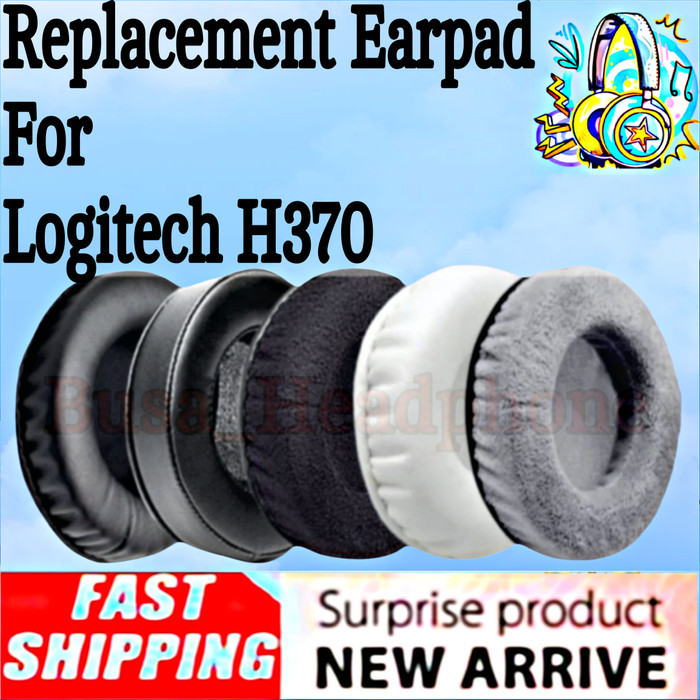 Sepasang Earpad Busa Mic Headset Logitech H370 H 370