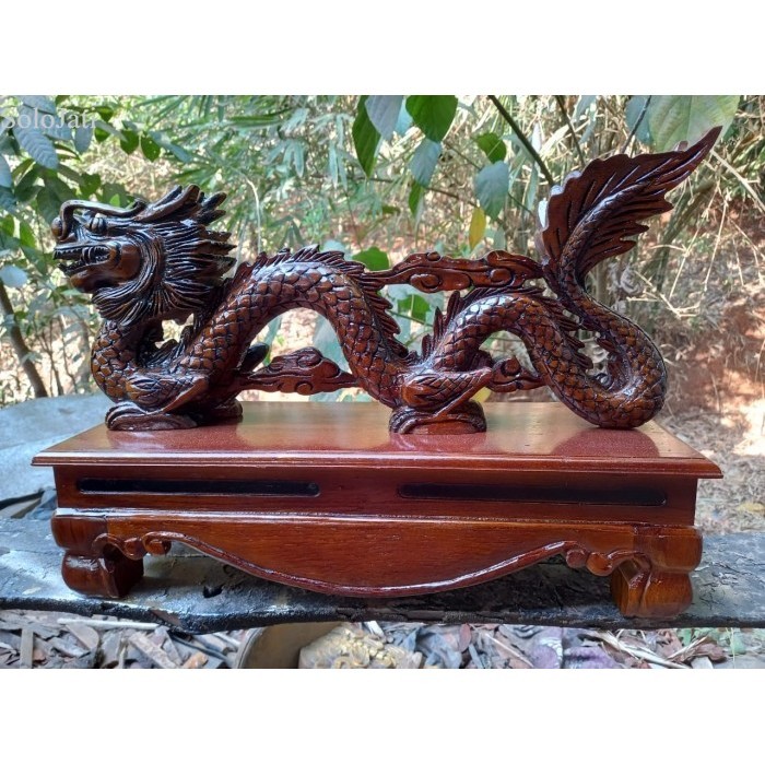 

termurah jagrak keris naga ukir 3d jati alusan bk megantara sengkelat murah