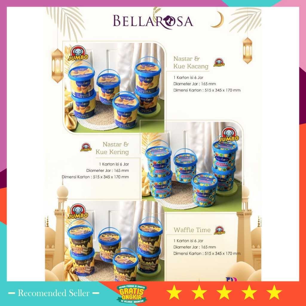 

Kado Souvenir Hampers Lebaran Murah Premium / PAKET KUE HARI RAYA LEBARAN TAHUN 2024 BELLAROSA 1 KARTON ISI 6 EMBER NASTAR DAN KUE KACANG / NASTAR DAN KUE KERING / WAFFLE TIME