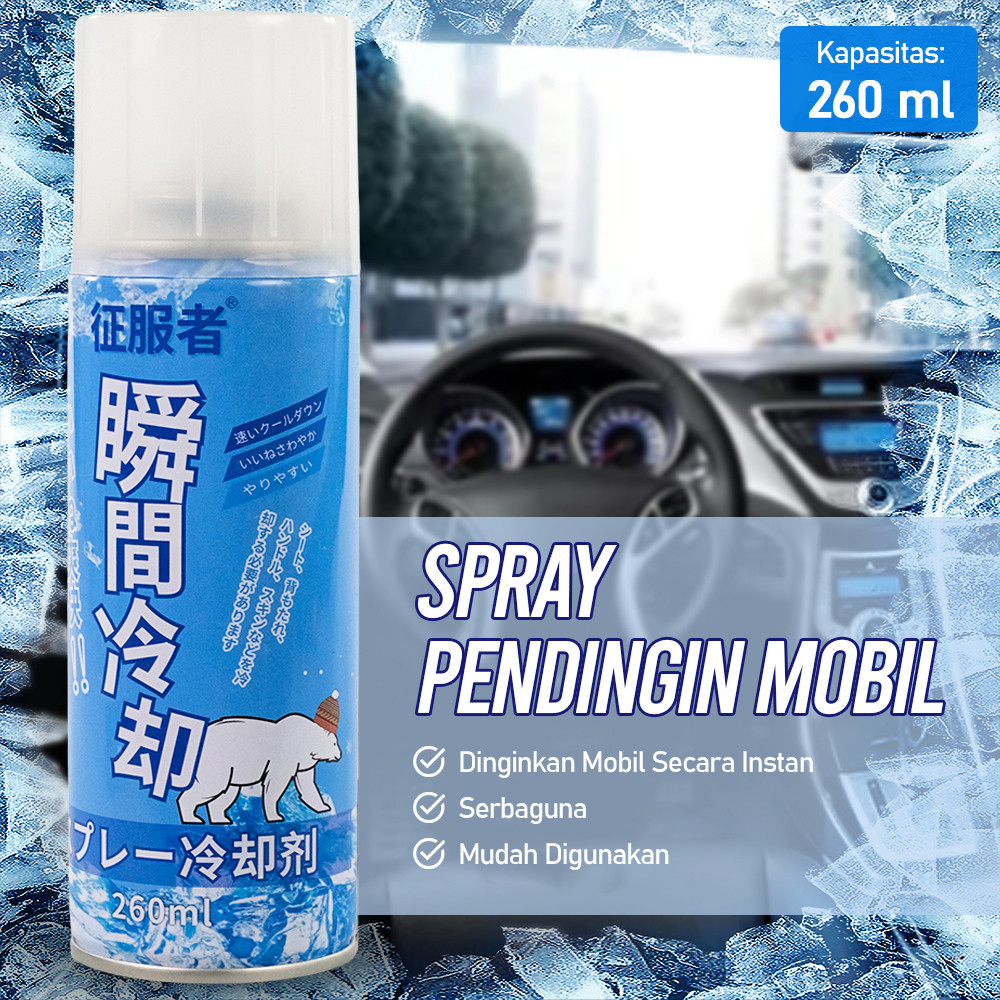 Cray Spray Pendingin Mobil Rapid Cooling Agent 260ml - Semprotan Pendingin Ruangan - Semprotan Pendi