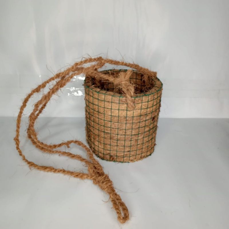 pot sabut kelapa gantung anggrek / pot tempel / tali tambang sabut kelapa / pot sabut kelapa / dendr