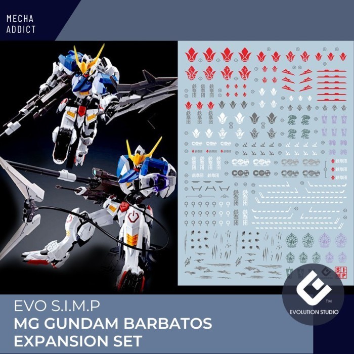 Water Slide Decal MG Gundam Barbatos Expansion Set by EVO SIMP
