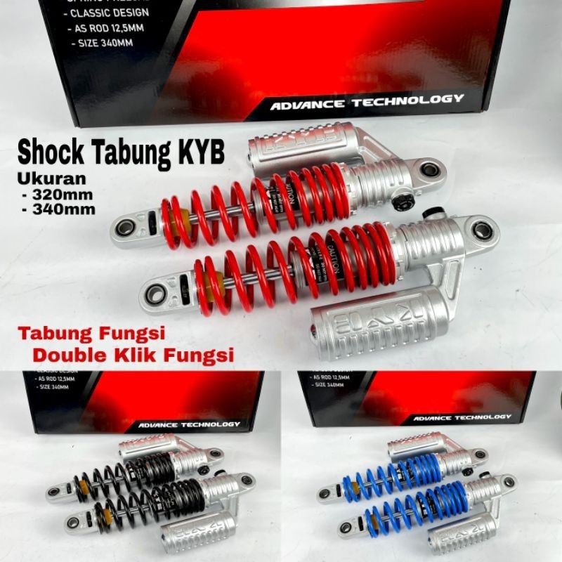 Shock Skok KYB Double Klik Fungsi Size 340MM 320MM CB GL Megapro Rx King