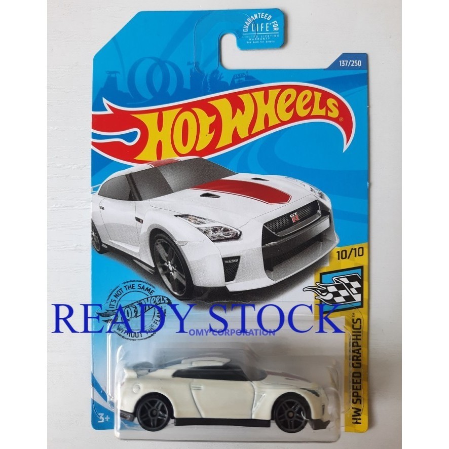 Hot Wheels  17 Nissan GT-R R35 putih Nissan GTR R35 white JDM