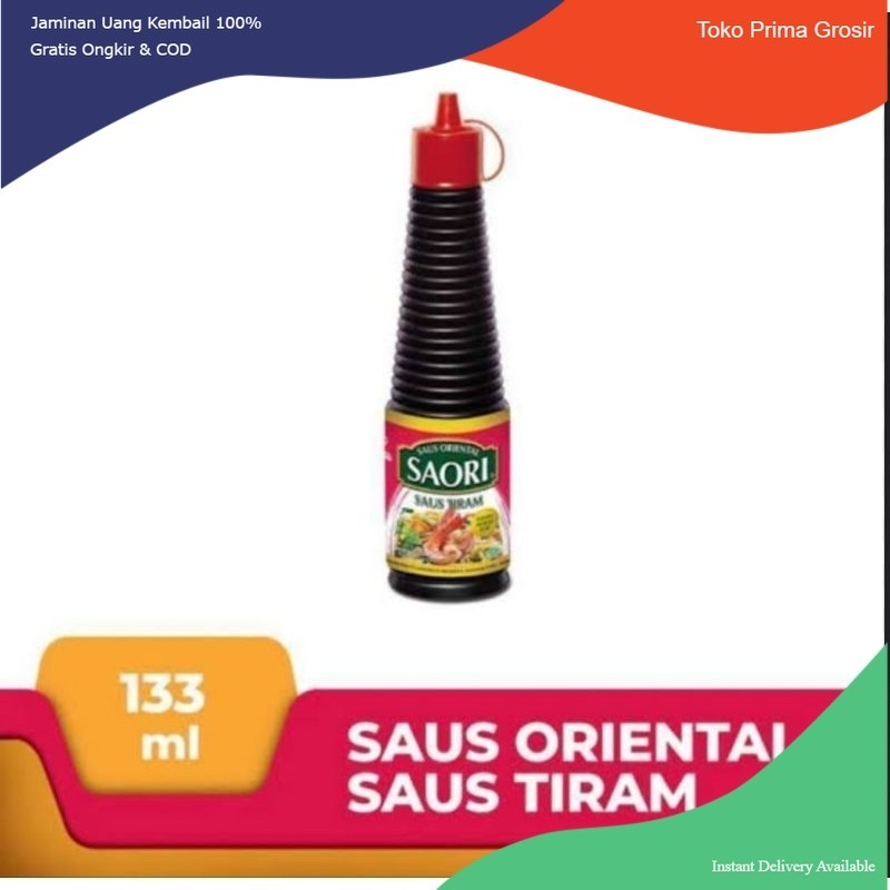 

Saori Saus Tiram Botol Kemasan 133 ML (Kecil)