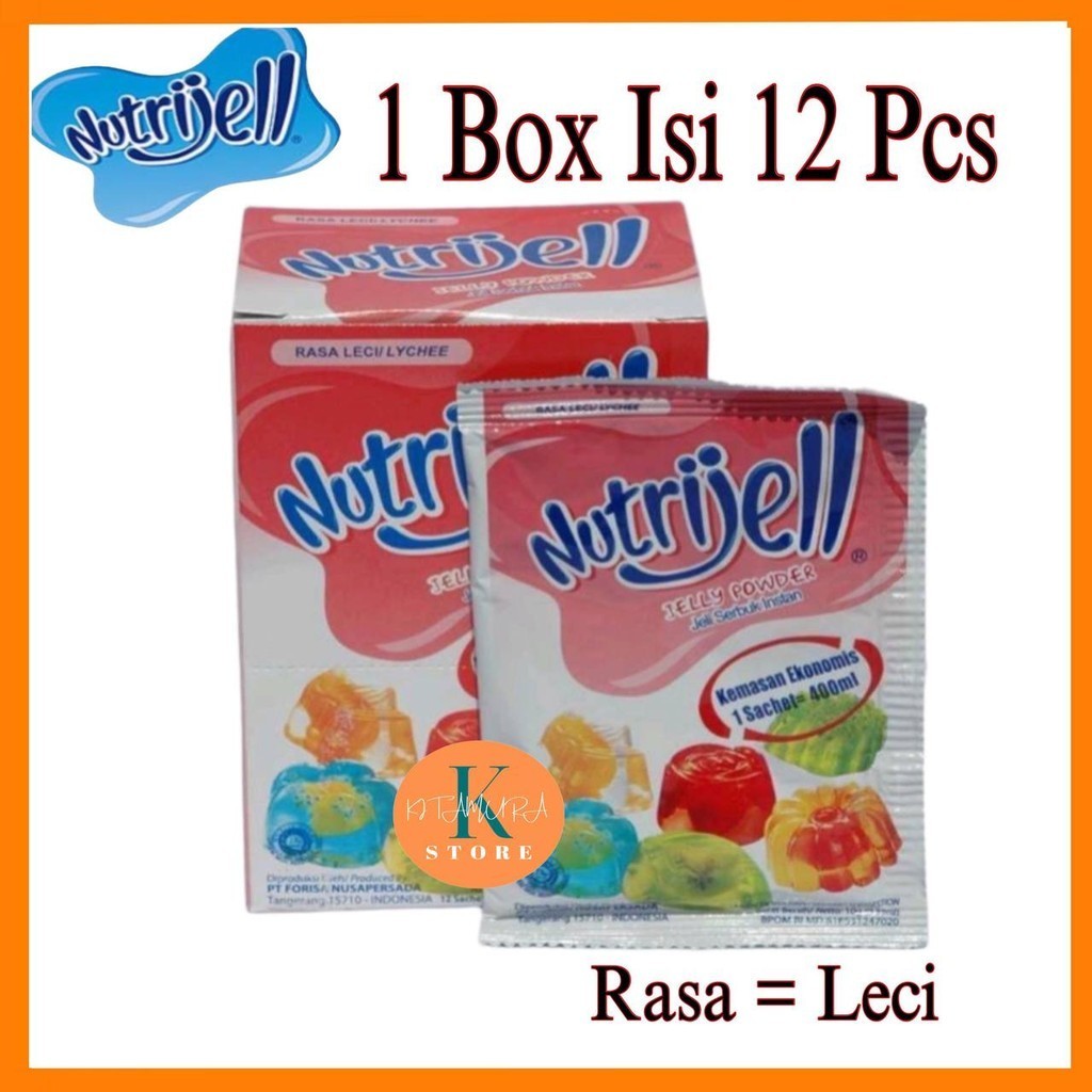 

NUTRIJELL LECI LYCHEE KEMASAN DUS 12X10g JELLY POWDER INSTANT AGAR AGAR