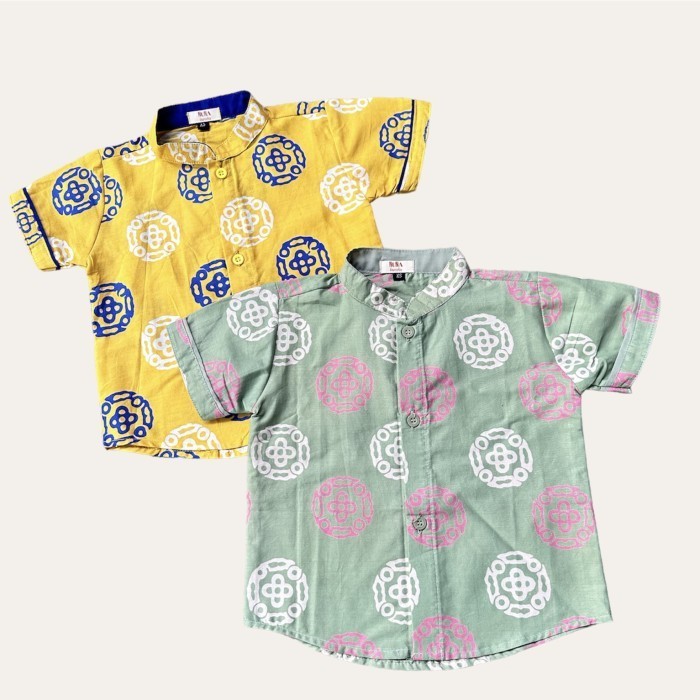 batik anak Kuning, Hijau - Kuning, XS