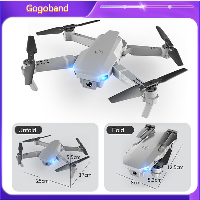 E68 4k kamera definisi tinggi/penembakan drone luar/4K Transmisi waktu nyata Fotografi udara HD kend