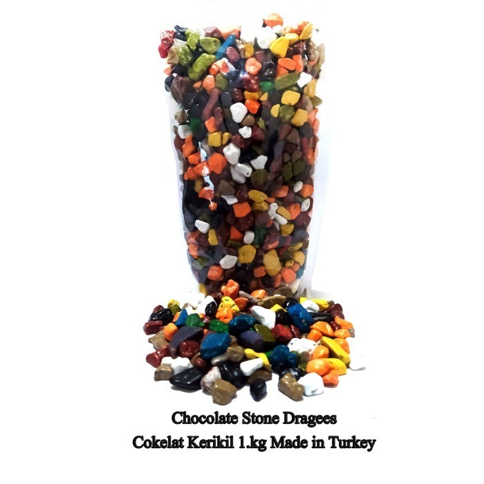 

ADM Choco Stone Cokelat Kerikil 1kg - Coklat Krikil 1kg - Made in Turkey