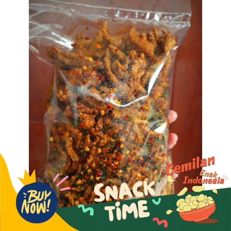

PROMO SPESIAL KERIPIK CEKER CRISPY 500GR KRIUK CIKRUH ORIGINAL & PEDAS GURIH JAJANAN CEMILAN KERUPUK KRISPI RENYAH