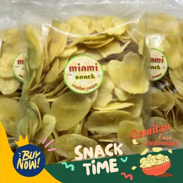 

PROMO SPESIAL Keripik pisang Kepok (1KG )Asin Gurih Free bubble wrap + kardus