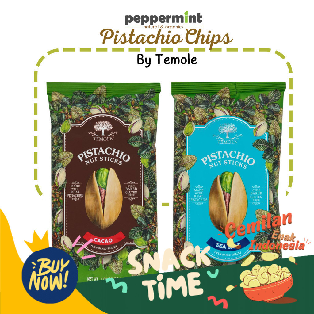 

Special Diskon Temole Pistachio Nut Sticks (30 gr) / Camilan Sehat