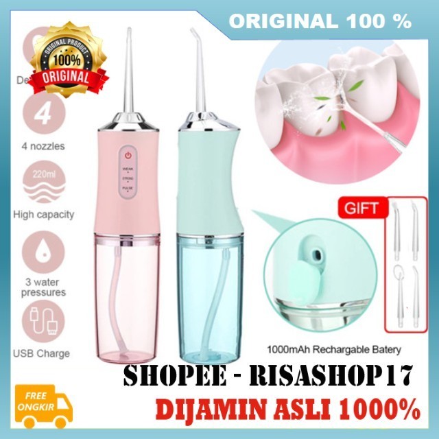 Dental Irigator Portable Semprotan Pembersih Gigi Flushing Portable 100% ASLI