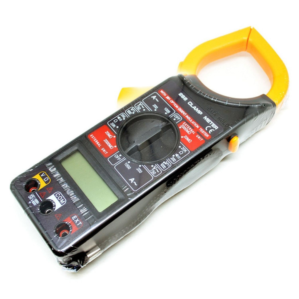 Digital Clamp Multimeter Multitester Tang Ampere Tegangan DC AC Arus resistensi / Portable Tang Ampe